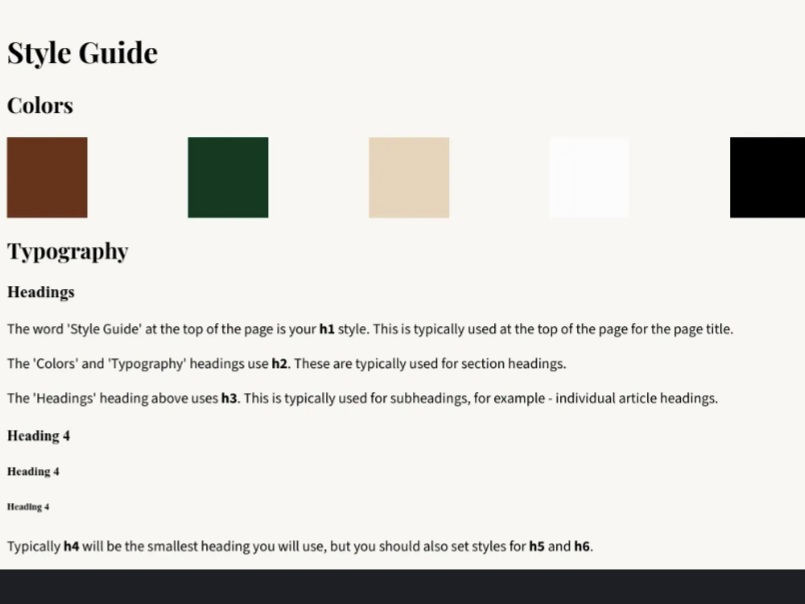 screenshot image of a stylesheet created with css. The image links to a codepen